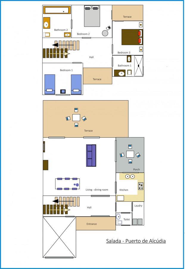 Вилла Salada House Порто де Алькудиа Экстерьер фото